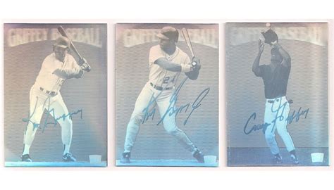 signed individually. . Ken griffey jr holographic card